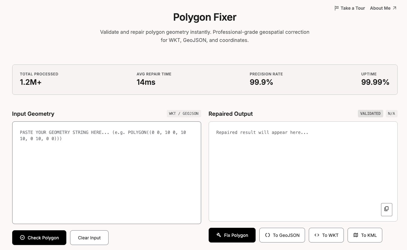 GeoFix Polygon Fixer